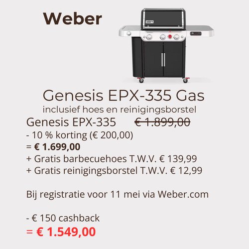 Weber bbq lente-actie 2025